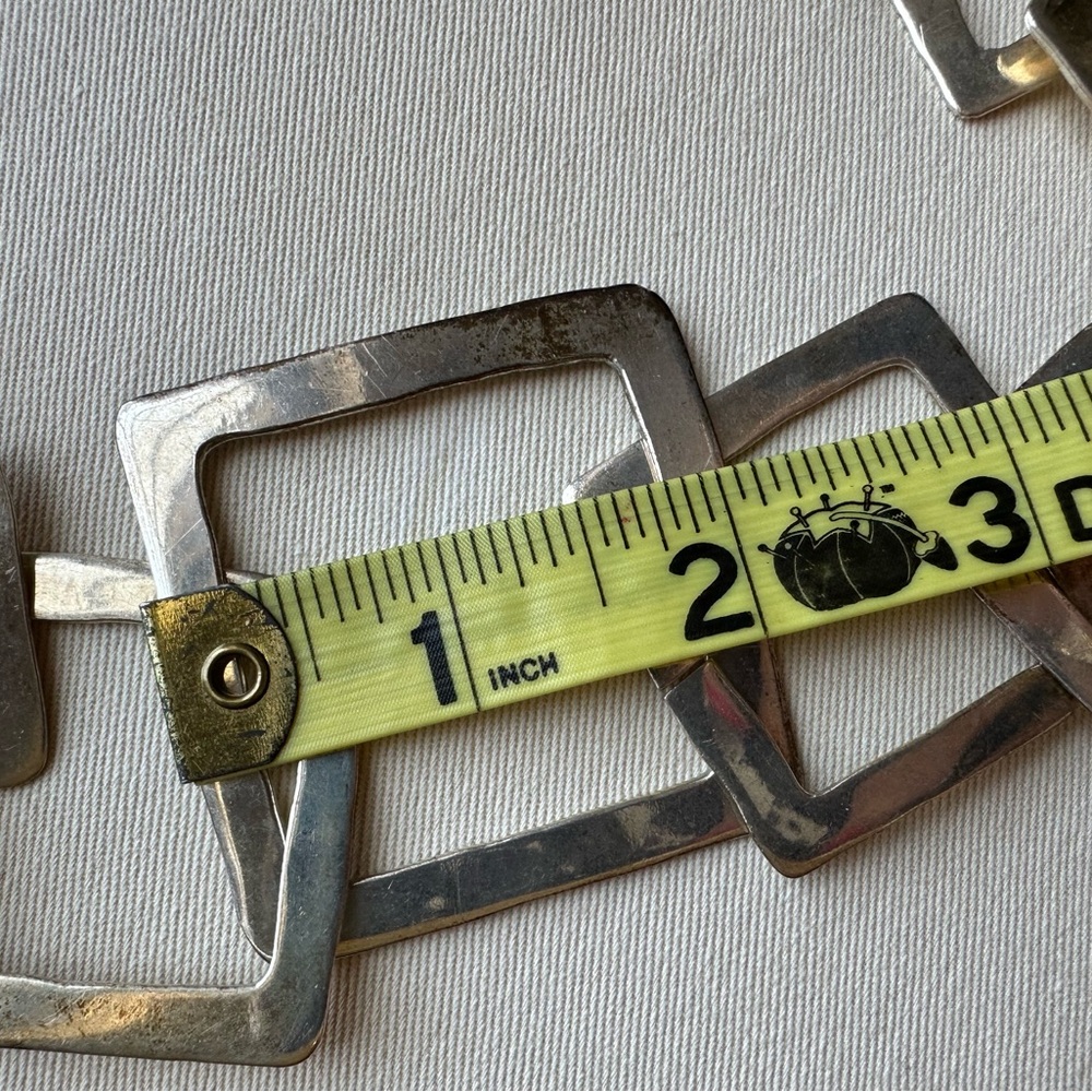 Statement Necklace Featuring Interlocking Squares… - image 5